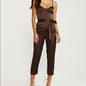 Abercrombie and Fitch satin jumpsuit